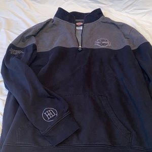 Harley Davidson Quarterzip Mens Size 3XL
